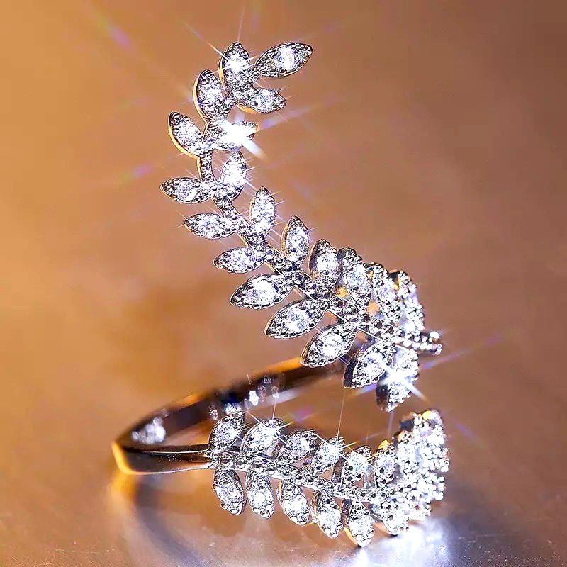 Gorgeous Leaf Adjustable Ring
